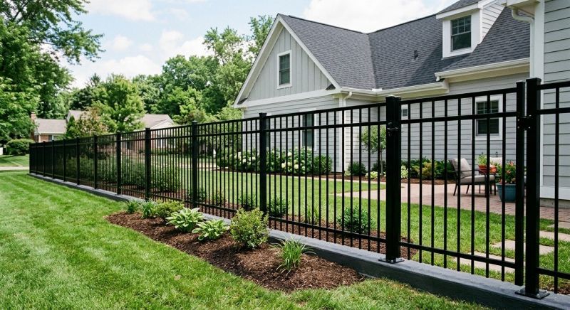 Black Metal Fence Installation in St Louis, MO
