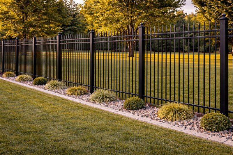 Black Metal Fence Installation in Pearland, TX