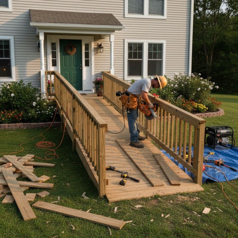 Handicap Ramp Construction in Conroe, TX