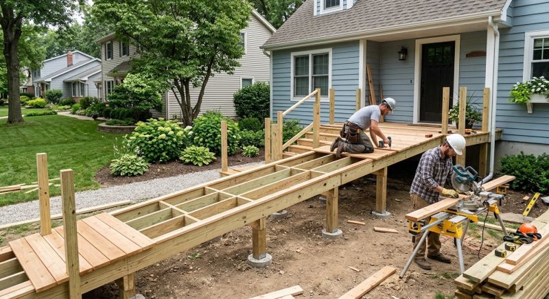 Hardwood Ramp Installation in Conroe, TX