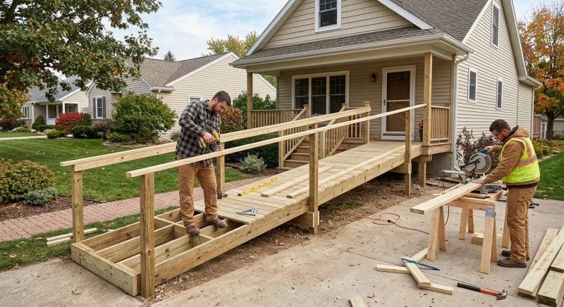 Porch Ramp Installation in Kansas City, KS