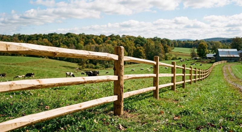 Rustic Fence Installation in Pearland, TX