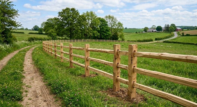 Split Rail Fence Installation in Pearland, TX