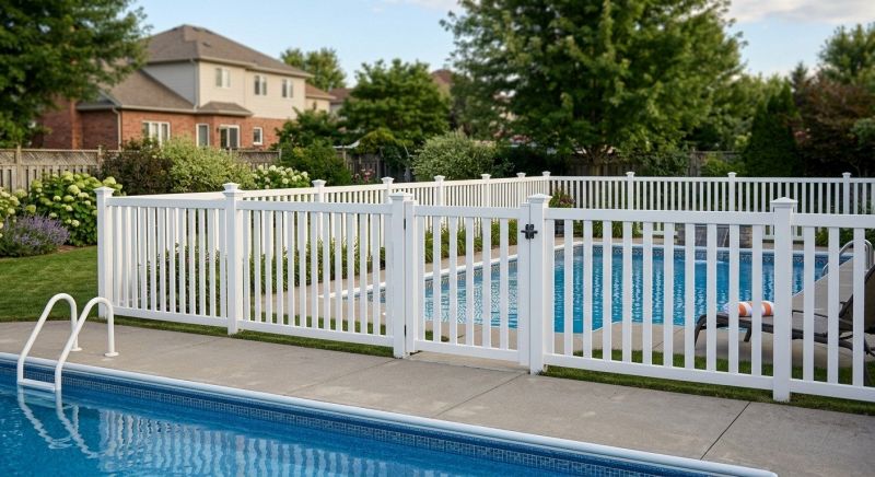 Vinyl Pool Fence Installation in Grand Rapids, MI
