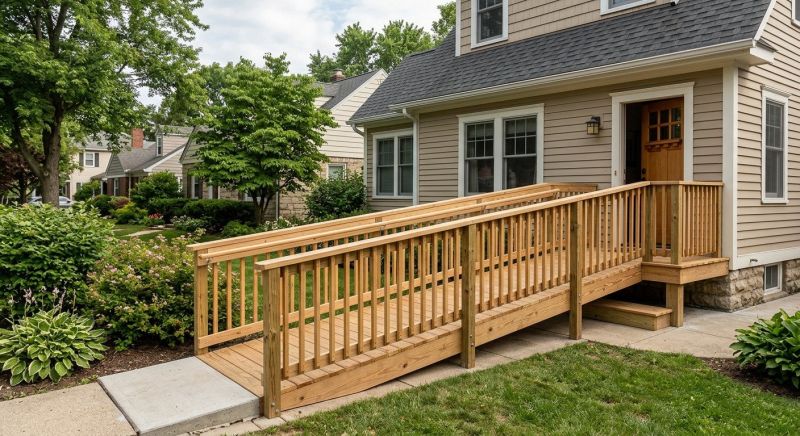 Wood Ramp Installation in Kansas City, KS